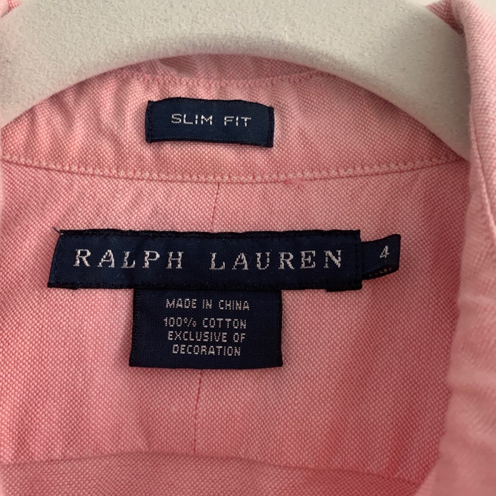 Ralph Lauren Pink Button Down Shirt